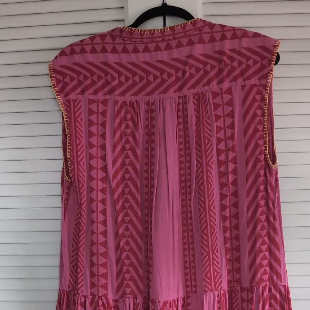 Pink Geometric Pattern Dress - Picture 12 of 12